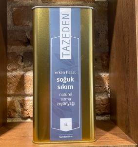 ÖZEL SERİ — 2025 İlk Hasat  - Erken Hasat Naturel Soğuk Sızma Zeytinyağı ( 5 LT)