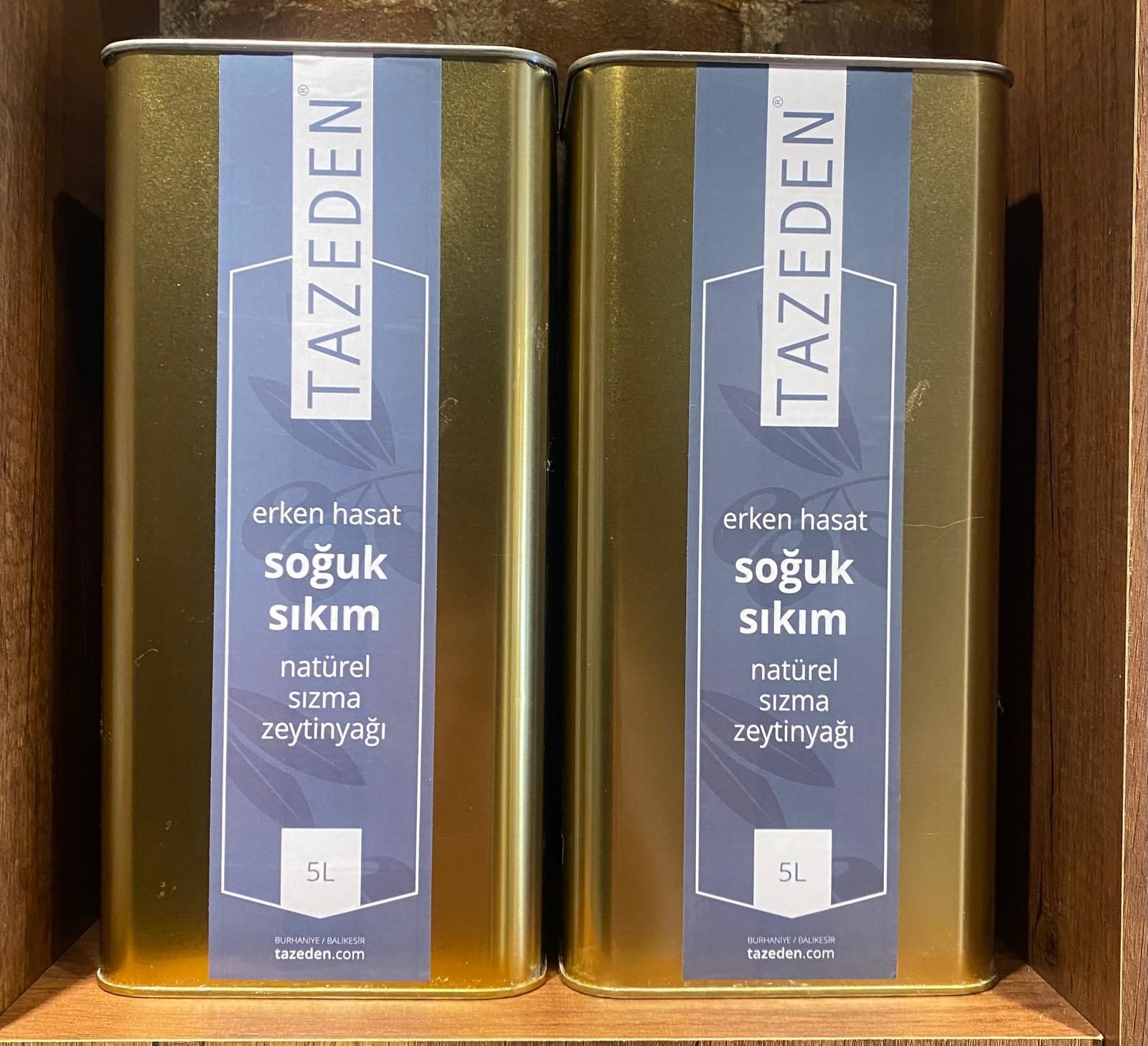 Erken Hasat Naturel Soğuk Sızma Zeytinyağı ( 5 LT) 2 ADET